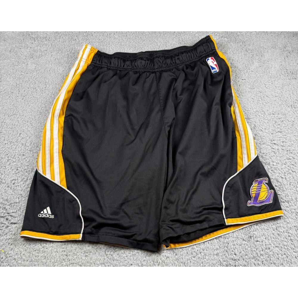 Adidas NBA Los Angeles Lakers Basketball Shorts Black Size 30" Y2K Kobe
